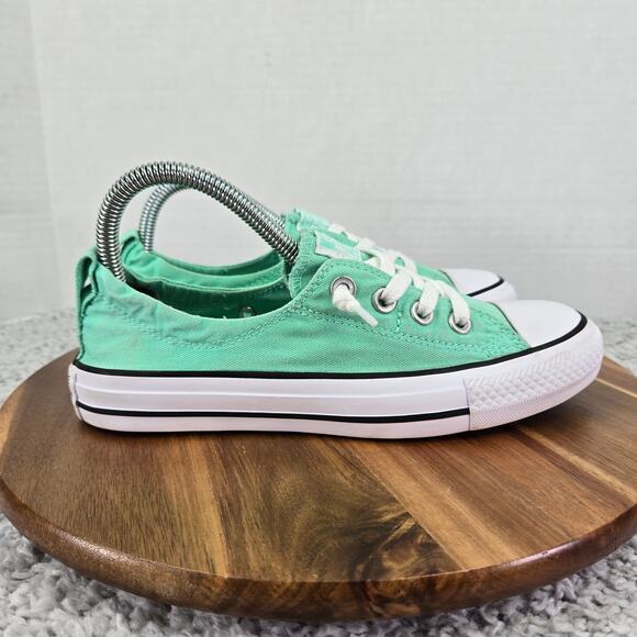 Converse CTAS Chuck All Star Shoreline Ox Green Glow Casual Sneakers Womens 7 - Picture 3 of 11
